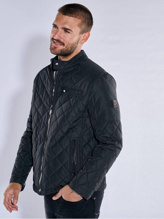 emilio adani Herren Funktionsjacke regular Schwarz 37417