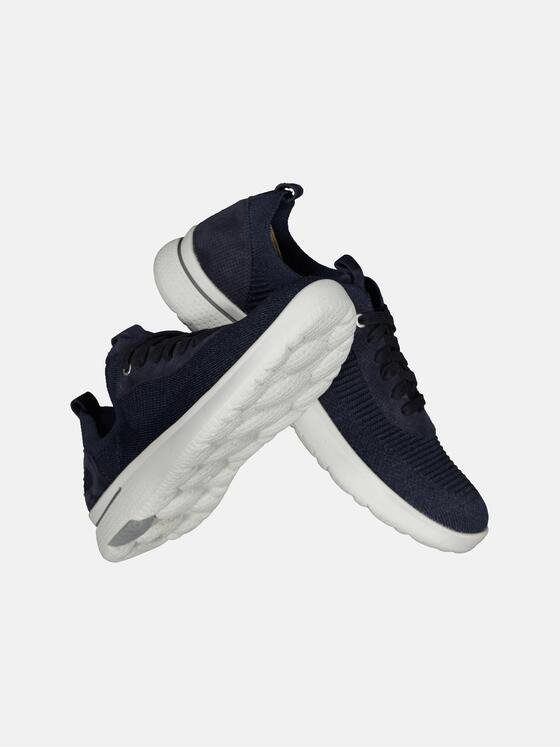 engbers Herren Sneaker aus Materialmix Blau 34416