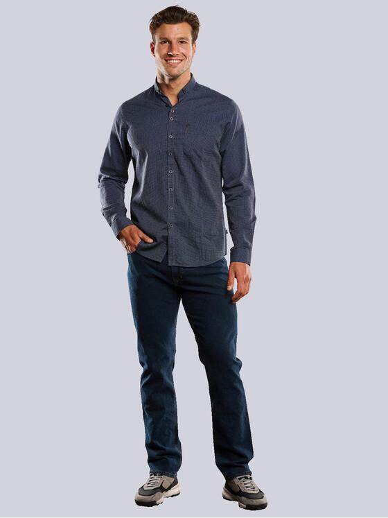 engbers Herren Langarm-Hemd "My Favorite" Blau 33460