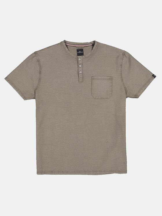 engbers Herren Henley-Shirt strukturiert Braun 33144