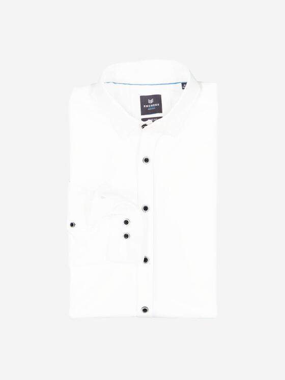 ENGBERS GERMANY Herren Langarm-Hemd slim fit Weiß 37876