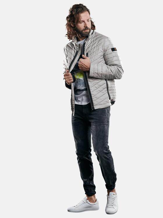 emilio adani Herren Leichte Steppjacke Grau 29147