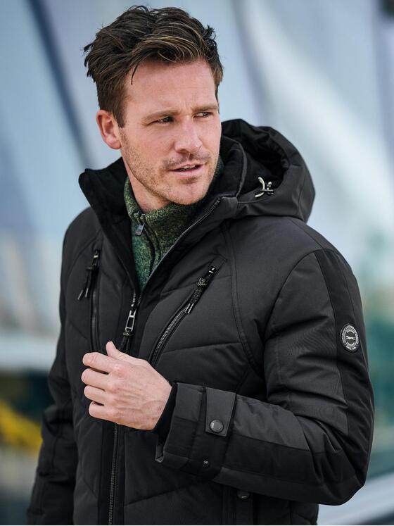 engbers Herren Steppjacke regular Schwarz 37412