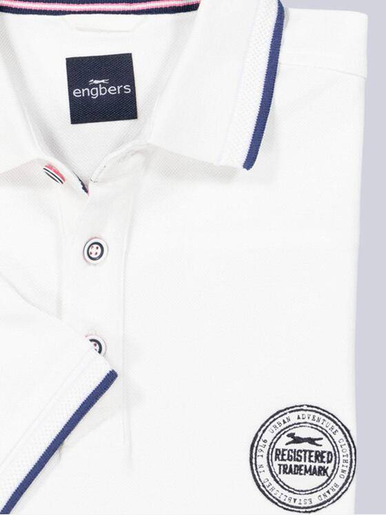 engbers Herren Polo-Shirt regular Reinweiss 37114