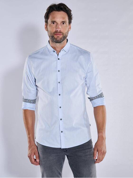 engbers Herren Langarm-Hemd "My Favorite" Blau 36309