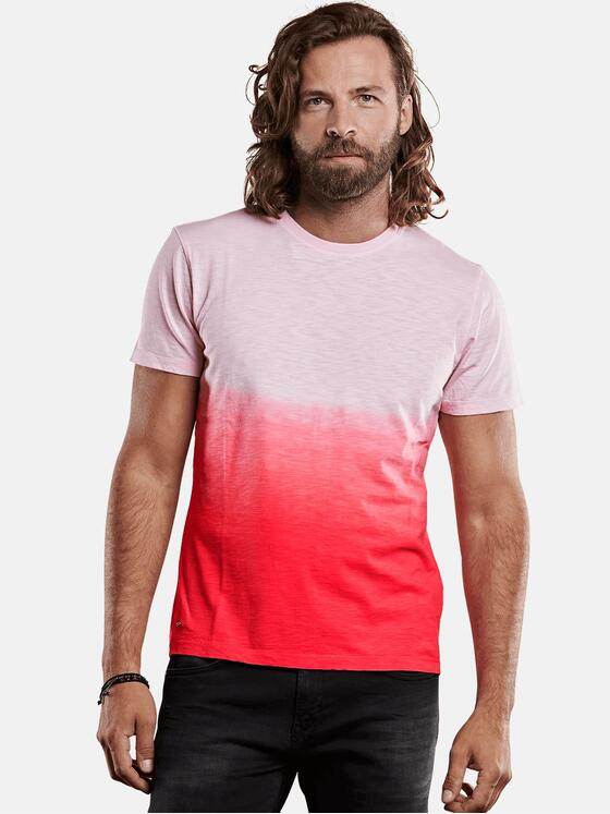 emilio adani Herren T-Shirt im Ombré-Look Violett 27672