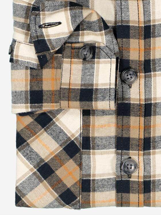 engbers Herren Overshirt kariert Braun 37852
