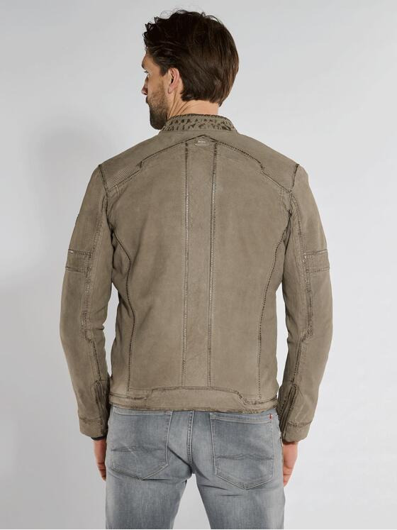 engbers Herren Lederjacke regular Grau 36181