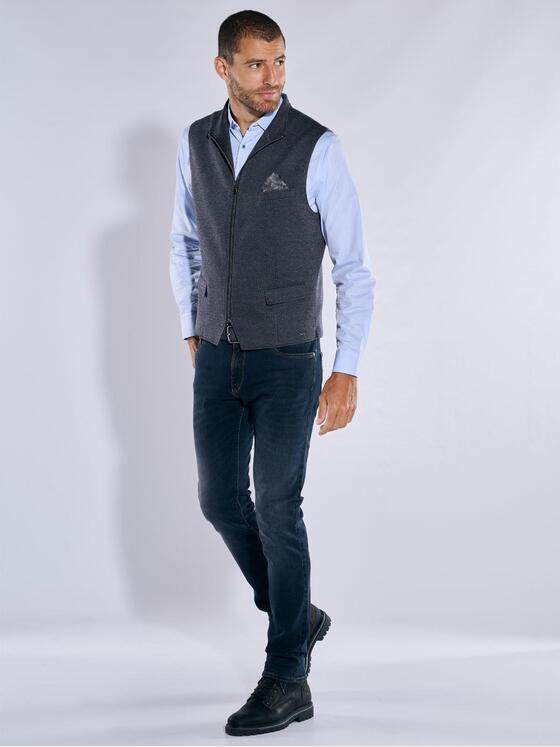 engbers Herren Sakko-Weste slim fit Blau 37550