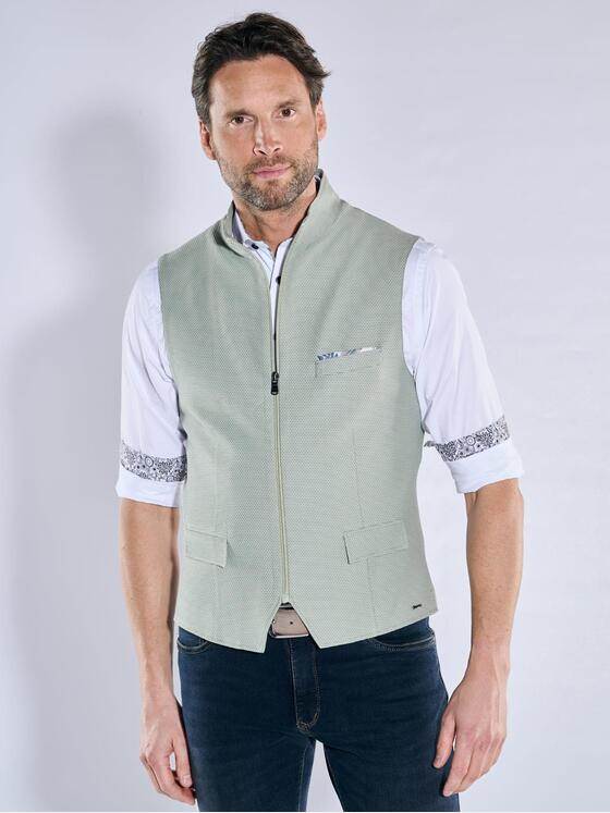 engbers Herren Sakko-Weste strukturiert Hellgruen 38401