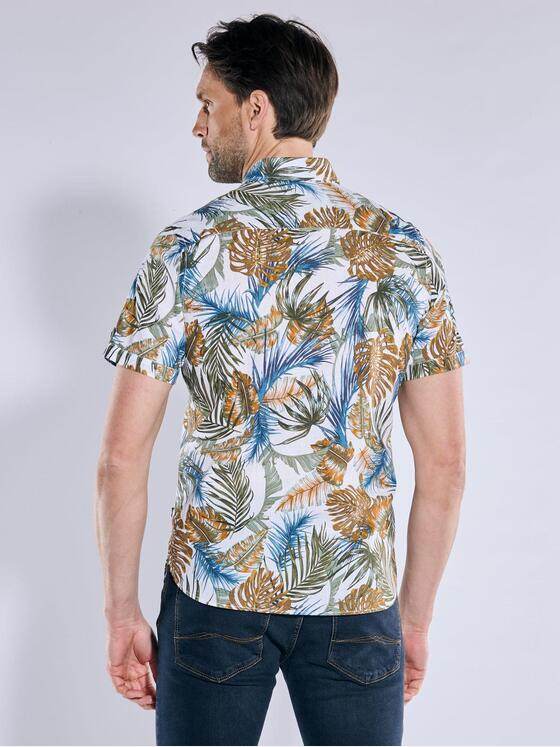 engbers Herren Kurzarm-Hemd gemustert Khaki 38776