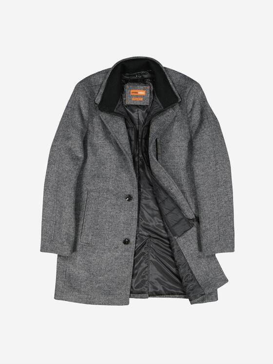 emilio adani Herren Mantel mit Inlet Grau 37581