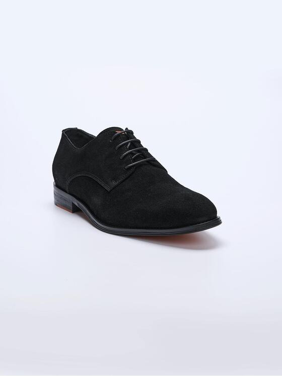 emilio adani Herren Halbschuh aus Velours-Leder Schwarz 36709