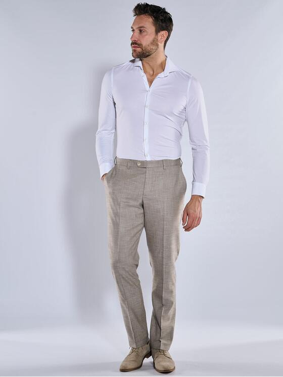 emilio adani Herren Anzug-Hose slim fit Beige 36450