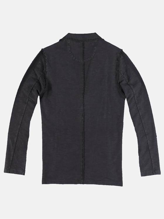 emilio adani Herren Sweat-Sakko Schwarz 30956