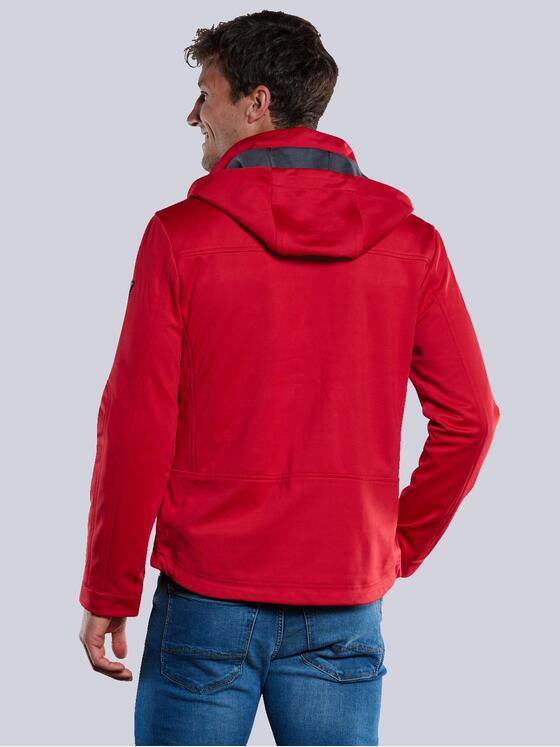 engbers Herren Softshell-Jacke mit abnehmbarer Kapuze Rot 33289