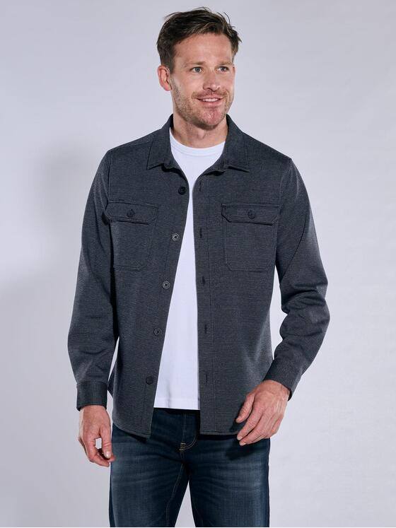 engbers Herren Langarm-Shirt mit Polokragen Saphirblau 38136