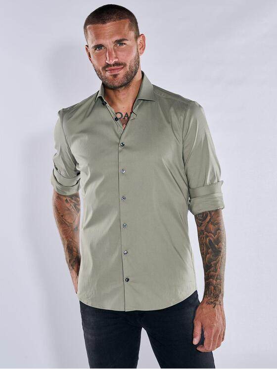 emilio adani Herren Performance Hemd "My Favorite" Grün 38002