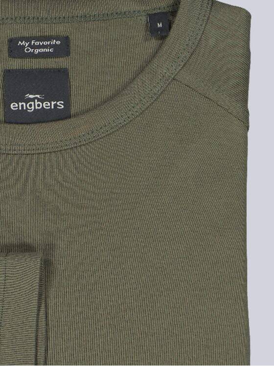 engbers Herren Langarm-Shirt "My Favorite" organic Oliv 39260
