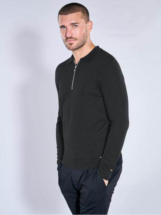 emilio adani Herren Pullover Schwarz 39975