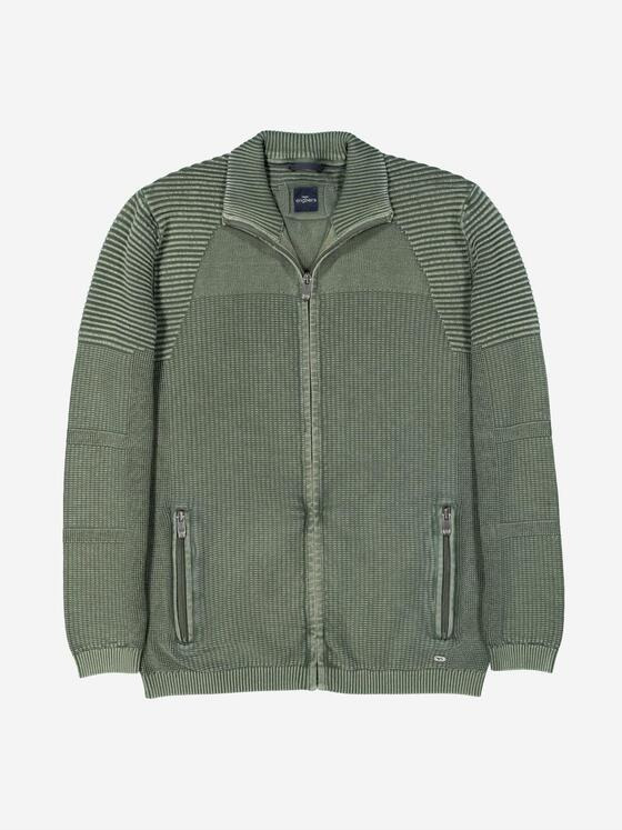 engbers Herren Cardigan regular Grün 37355
