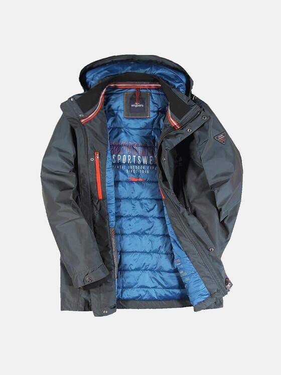 engbers Herren Funktionsjacke mit abnehmbarer Kapuze Türkis 31857