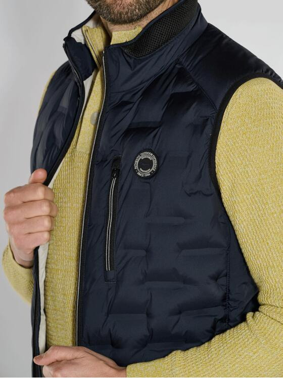 engbers Herren Steppweste regular Blau 36171