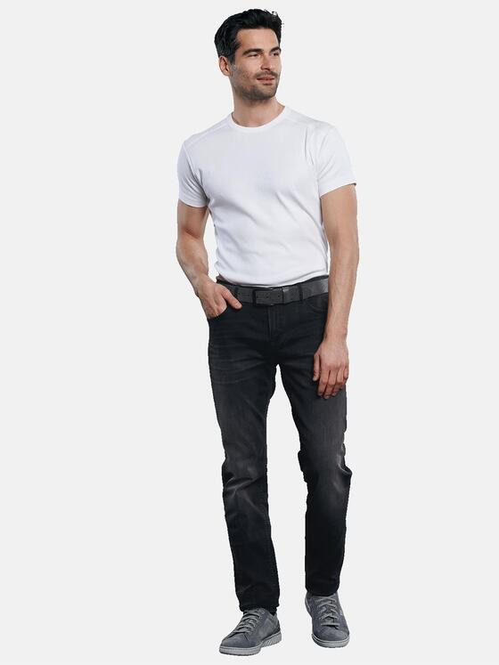 engbers Herren Jeans 5-Pocket Superstretch Schwarz 31449
