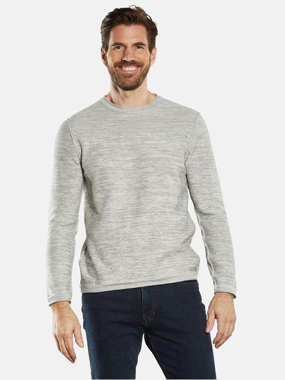engbers Herren Pullover meliert Mausgrau 34626