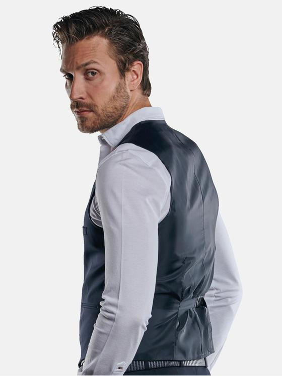 emilio adani Herren Anzugsweste Blau 31013