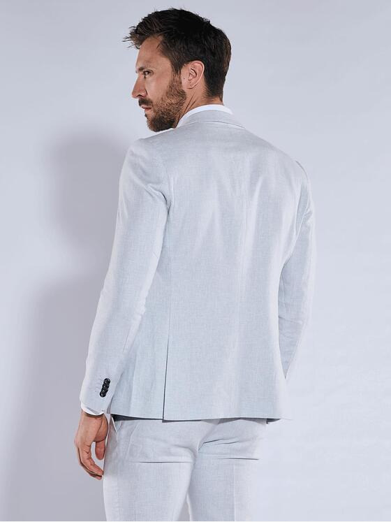 emilio adani Herren Anzug-Sakko mit Leinenanteil Blau 36544