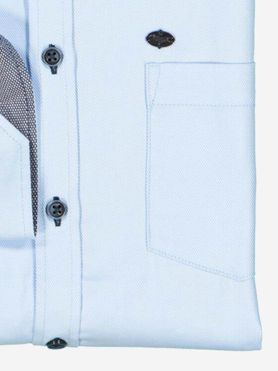 engbers Herren Langarm-Hemd strukturiert Hellblau 38015