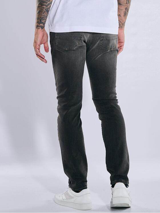 emilio adani Herren Super-Stretch-Jeans slim fit Grau 37554