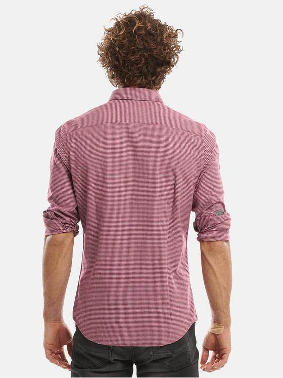 emilio adani Herren Modisches Hemd langarm Rot 30933