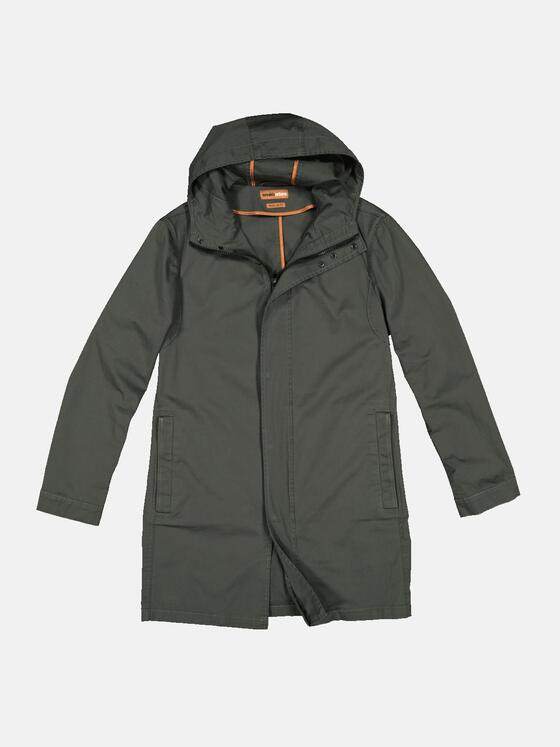 emilio adani Herren Parka aus Baumwolle Grün 32586