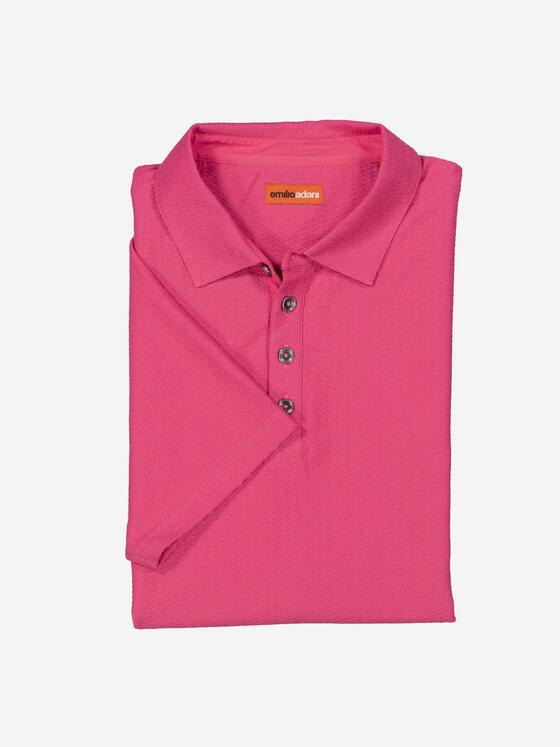 emilio adani Herren Polo-Shirt strukturiert Violett 37292