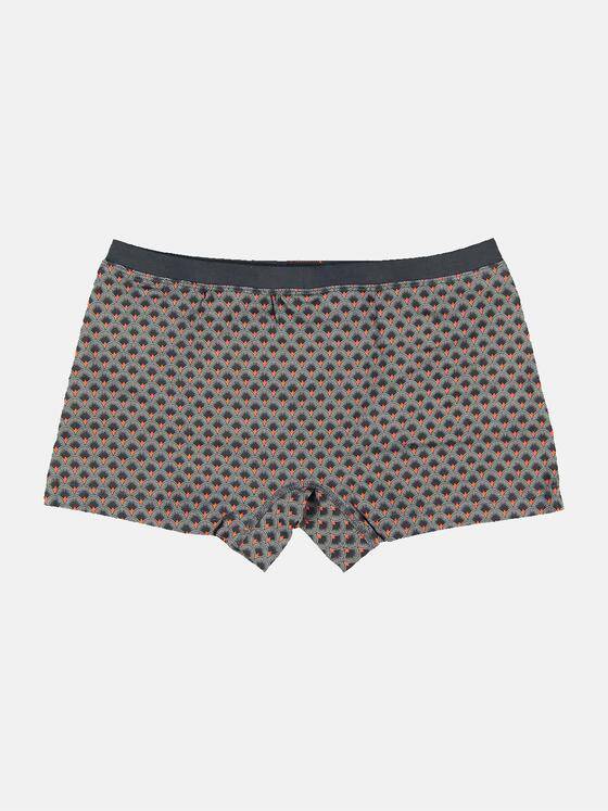 emilio adani Herren Boxershorts gemustert Grau 31901