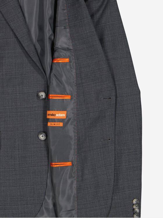 emilio adani Herren Anzug-Sakko slim fit Grau 37811