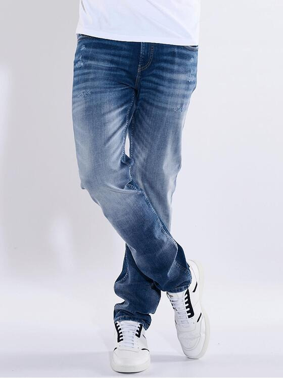 emilio adani Herren Super-Stretch-Jeans slim fit Blau 36267