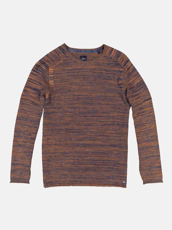 engbers Herren Pullover meliert Orange 34130