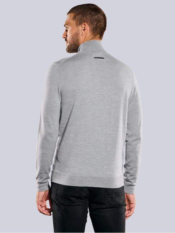 emilio adani Herren Pullover mit Rollkragen Grau 35730