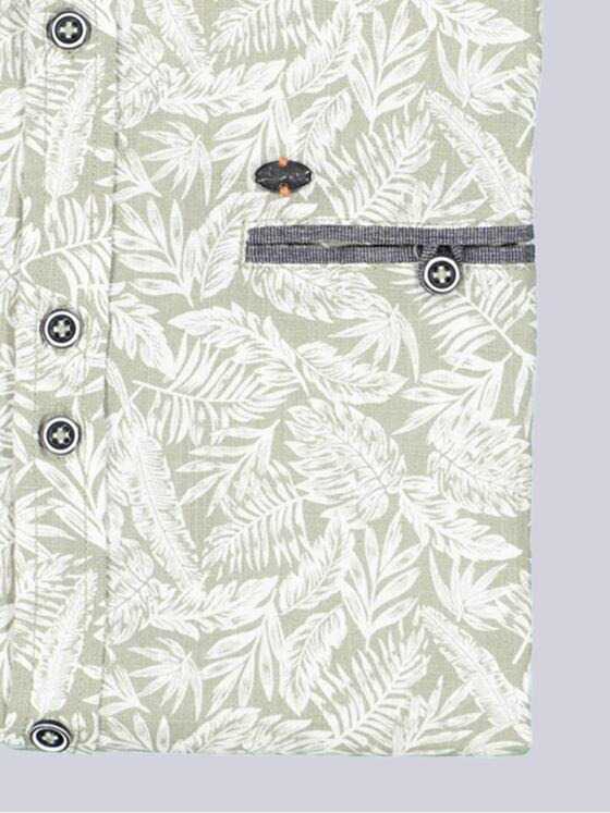 engbers Herren Kurzarm-Hemd gemustert Khaki 38873