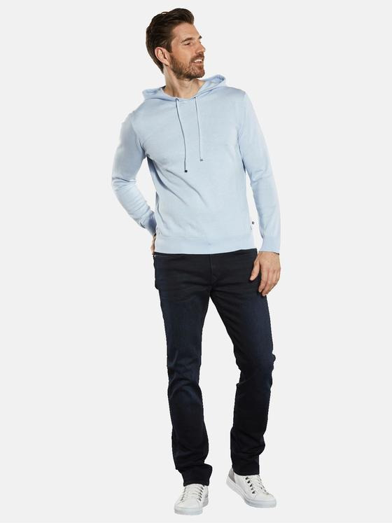 ENGBERS GERMANY Herren Sweatshirt mit Seidenanteil Hellblau 34624