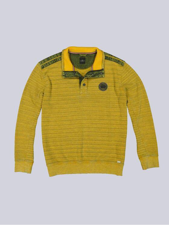 engbers Herren Sweatshirt mit Stehkragen Gelb 35670