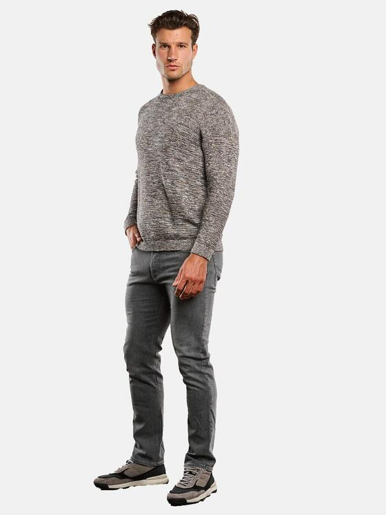 engbers Herren Pullover strukturiert Schwarzbraun 33710