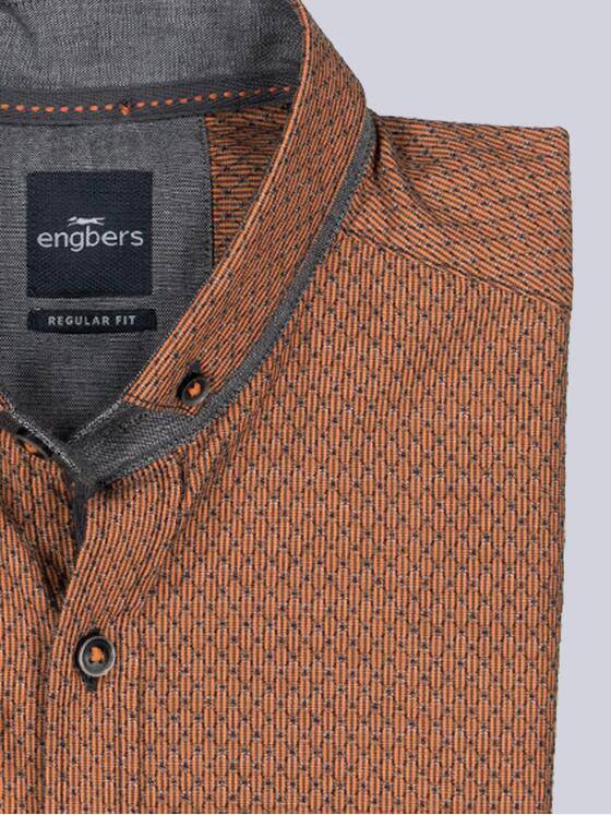 engbers Herren Kurzarm-Hemd strukturiert Orange 38574