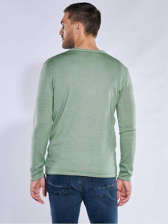 emilio adani Herren Pullover aus Merinowolle Mint 38209