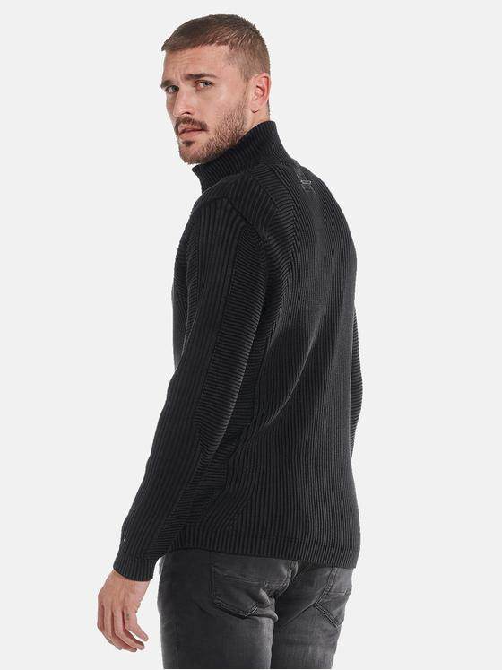 emilio adani Herren Strick-Cardigan Schwarz 32029