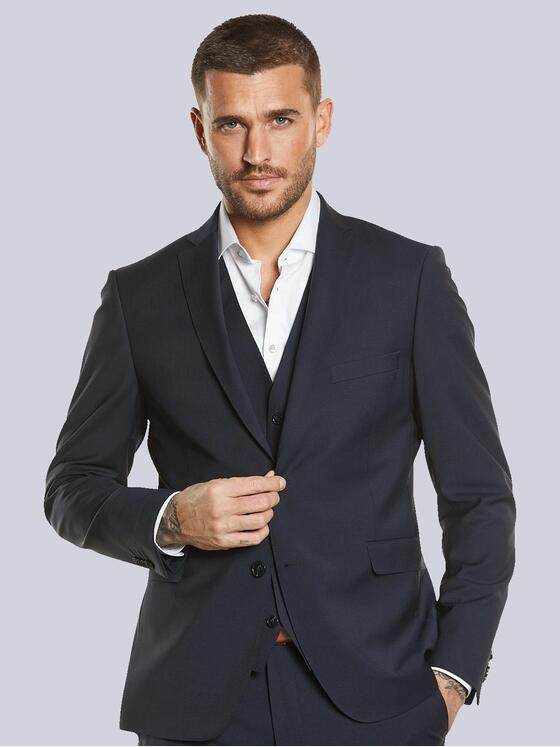 emilio adani Herren Anzug-Sakko slim fit Blau 34912