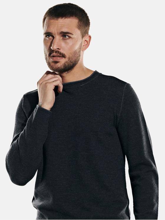 emilio adani Herren Pullover rundhals Grau 32027